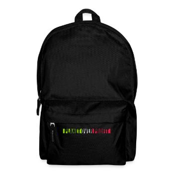 planet over profit Zitat - Rucksack - Schwarz - Vorne