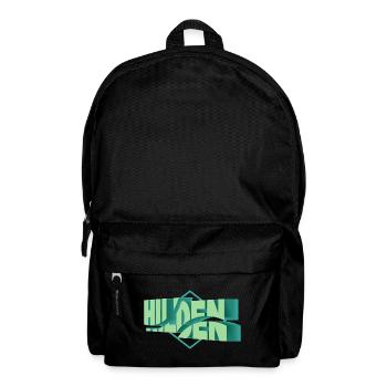 Hilden Germany City 3D Font Skyline - Backpack - black - Front