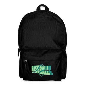 Baseball 3D Police Baseball Player Fan Sport - Sac à dos - noir - Devant