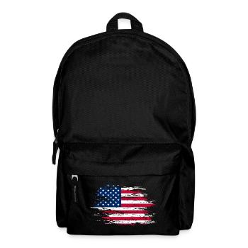 USA Flagge used - Rucksack - Schwarz - Vorne