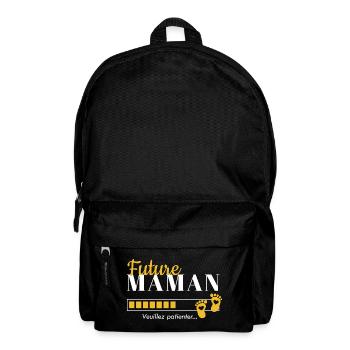Future Maman, veuillez patienter - Sac à dos - noir - Devant