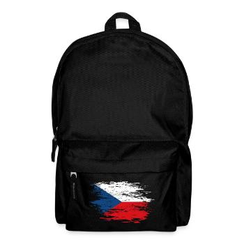 Czech Republic flag used - Backpack - black - Front