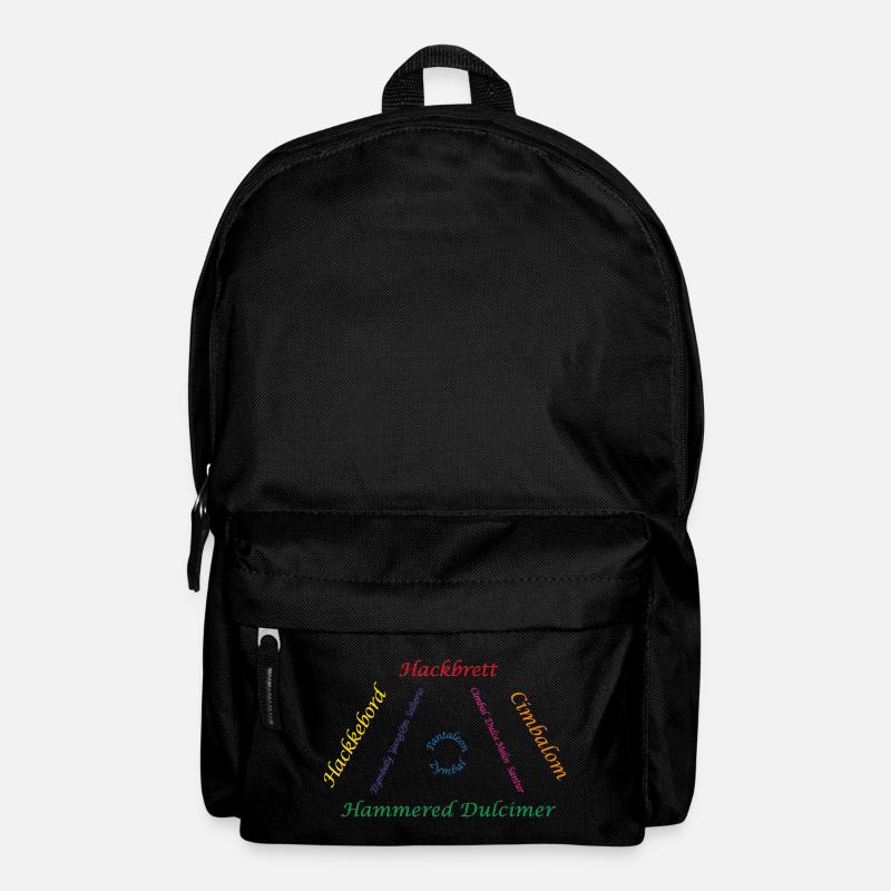 Hackbrett Familie bunt - Rucksack - Schwarz