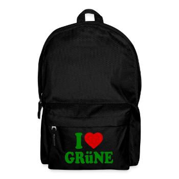 I love green - Backpack - black - Front