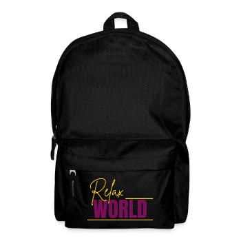 Relax-Welt - Rucksack - Schwarz - Vorne