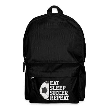 Eat Sleep Soccer Repeat Soccer Player Girl Jun - Backpack - black - Front