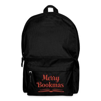 Fine Line Book – Merry Bookmas Design - Backpack - black - Front