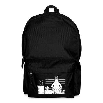 Sauna Saunameister Saunagänger - Rucksack - Schwarz - Vorne