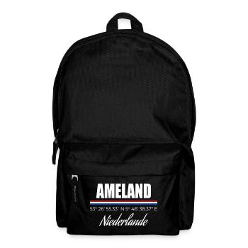 Ameland - Rucksack - Schwarz - Vorne