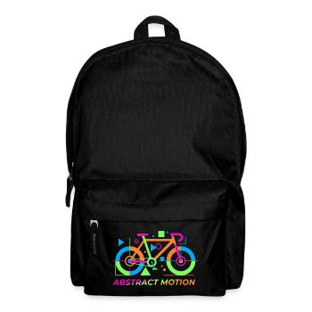 Neon Abstract Bicycle Motion - Backpack - black - Front