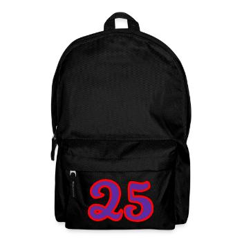 25. 25 JAHRE. 25. JUBILÄUM. 25 JAHRESJUBILÄUM. - Rucksack - Schwarz - Vorne