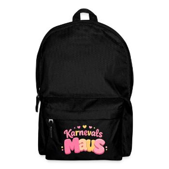 Karnevalsmaus Kölsche Mädsche – Karneval Köln - Rucksack - Schwarz - Vorne