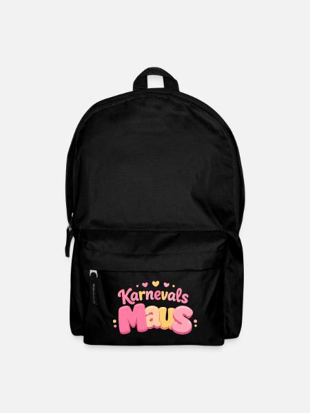 Karnevalsmaus Kölsche Mädsche – Karneval Köln - Rucksack - Schwarz