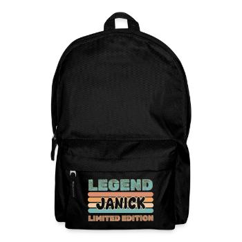 Janick as a given name - Backpack - black - Front