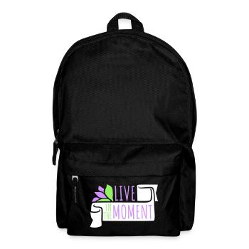 Live In The Moment Mindfulness Presence Awareness - Backpack - black - Front