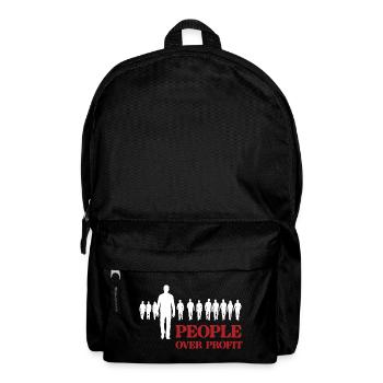 Les gens plutôt que le profit - Sac à dos - noir - Devant