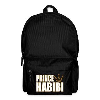 Prince Habibi – Royal Arabic Love Statement Design - Rucksack - Schwarz - Vorne