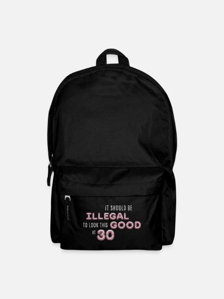 Illegal gut aussehen mit 30 – Neon Geburtstag - Rucksack - Schwarz