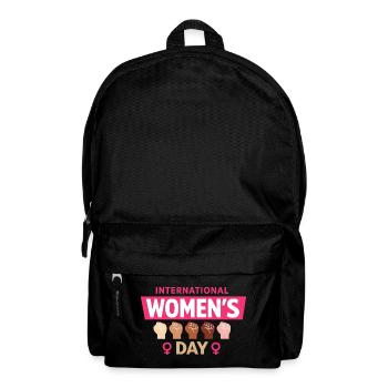 Internationaler Frauentag Frauenpower Geschenk - Rucksack - Schwarz - Vorne