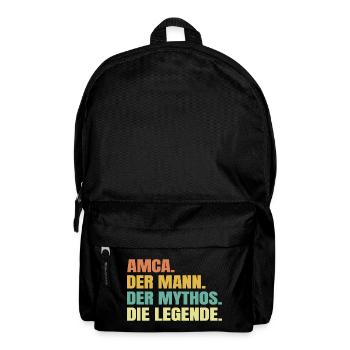 Amca Der Mann Der Mythos Die Legende Retro - Rucksack - Schwarz - Vorne