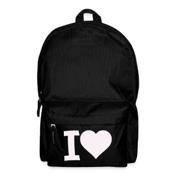 I Liebe Herz Motiv - Rucksack - Schwarz - Vorne
