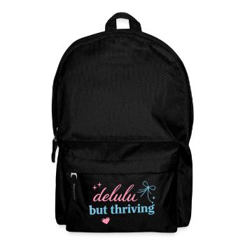 Delhu Thriving Script Logo - Backpack - black - Front