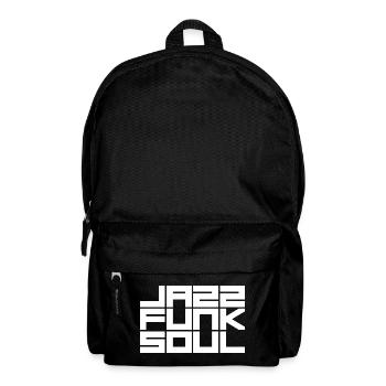 Monochromes Rastergeometrisches Muster - Rucksack - Schwarz - Vorne