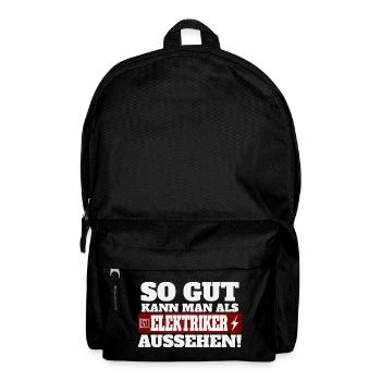 so gut kann man als elektriker aussehen - Rucksack - Schwarz - Vorne