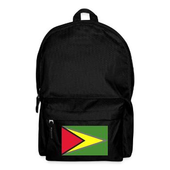 Flagge von Guyana - Rucksack - Schwarz - Vorne