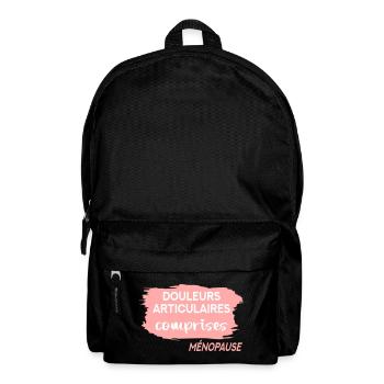 Douleurs Articulaires Ménopause - France - Sac à dos - noir - Devant