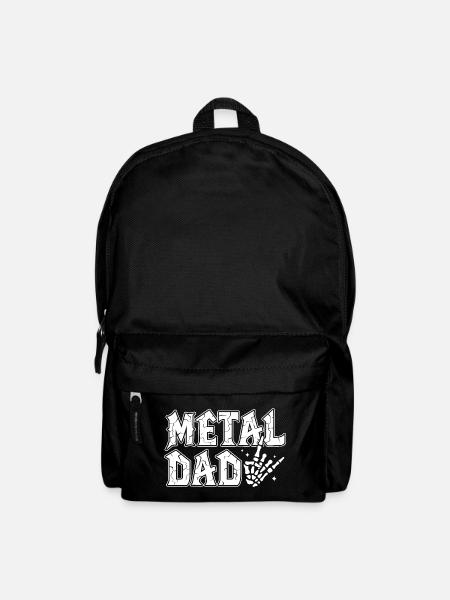Metal Dad Cadeau Papa Heavy Metal Rock - Sac à dos - noir