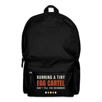 Running A Tiny Egg Cartel - Backpack - black - Front