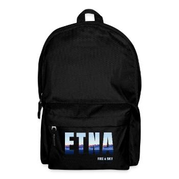 Etna Fire & Himmel: Sizilien Sunset - Rucksack - Schwarz - Vorne