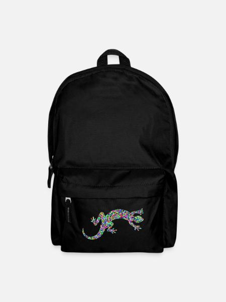 Gecko, salamander, patterncontest - Backpack - black