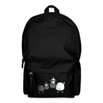 Black and white sheep - Cartoon - Gift - Baby - Backpack - black - Front