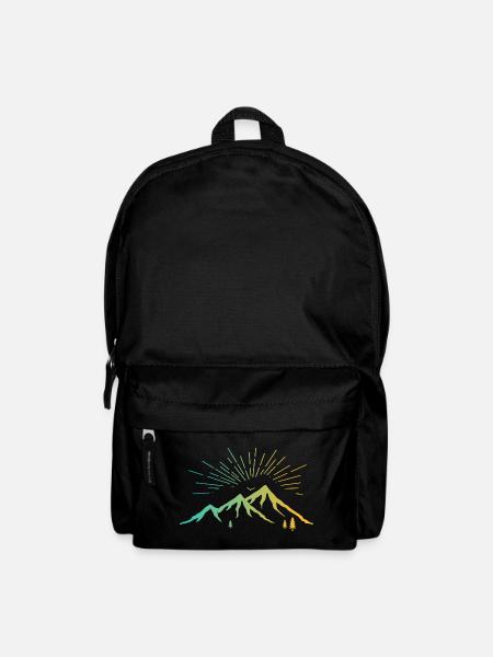 Strahlende Berge - Rucksack - Schwarz