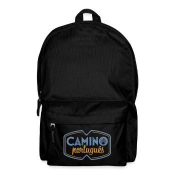 Camino Portugués Pilgrim's Stamp | Santiago - Backpack - black - Front