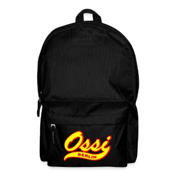 Ossi Berlin Retro Schriftzug - Rucksack - Schwarz - Vorne