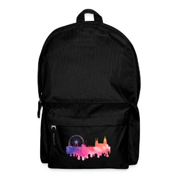 Munich Allemagne City Skyline Splash Coloré - Sac à dos - noir - Devant