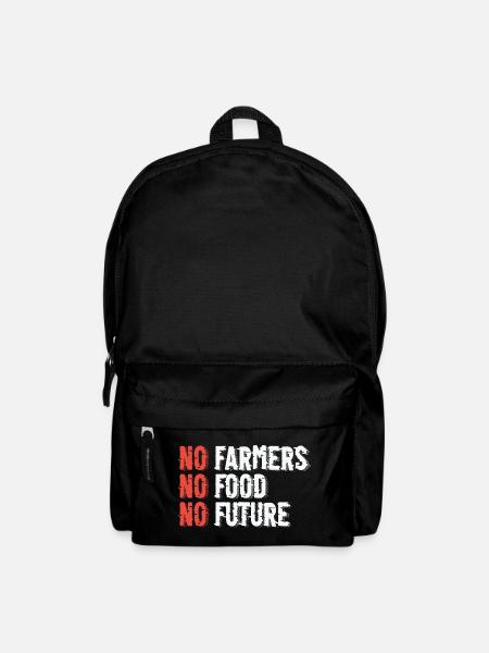 Nachhaltige Landwirtschaftsillustration - Rucksack - Schwarz