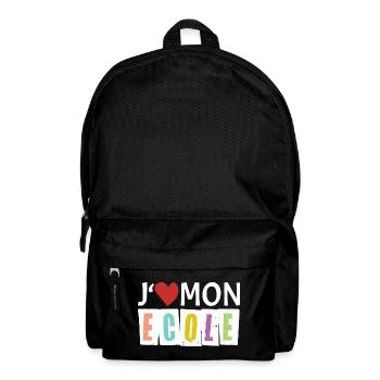 J aime mon école - Sac à dos - noir - Devant