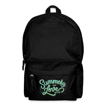 Summer I am in love with you - Rucksack - Schwarz - Vorne