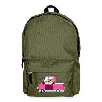 Kuh Auto - Rucksack - Olivgrün - Vorne