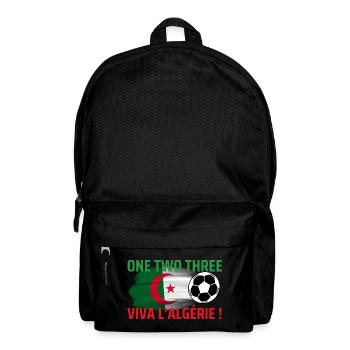Algeria Flag Soccer  - Backpack - black - Front
