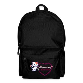 Mon chat est mon Valentin - Sac à dos - noir - Devant