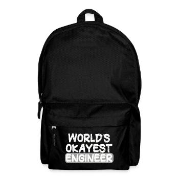 World's Best Engineer Bold Statement - Backpack - black - Front