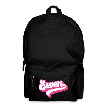 Seven 7th Birthday For Girls 7 Years Old - Backpack - black - Front