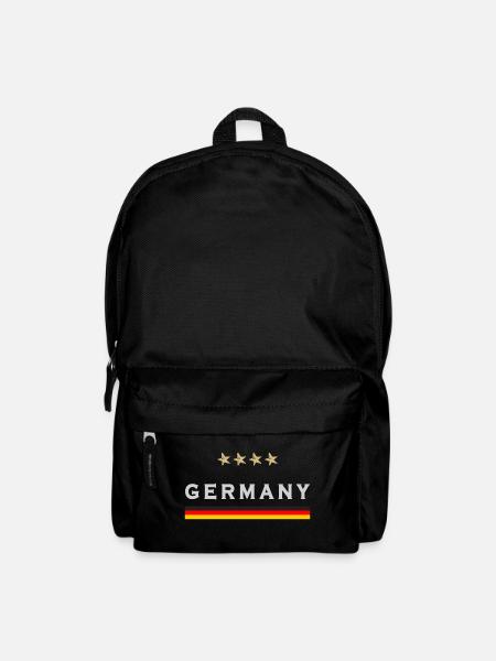 Deutschland Fußball Trikot Deutsche Flagge - Rucksack - Schwarz