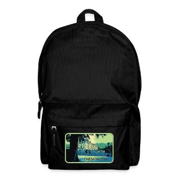 View of Château de Chenonceau: Loire Valley - Backpack - black - Front