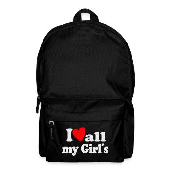 J’aime toutes mes filles - Sac à dos - noir - Devant